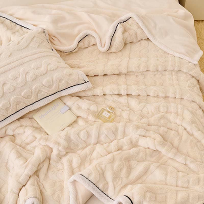 Samt Jacquard Weiche Fleece Decke