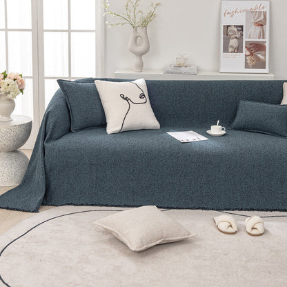 Loop Garn Leinenstoff Sofa/Couch Wurfdecke