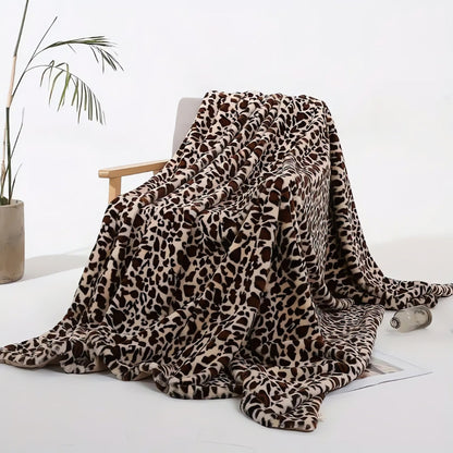 Wild Eleganz Leopardenmuster Decke