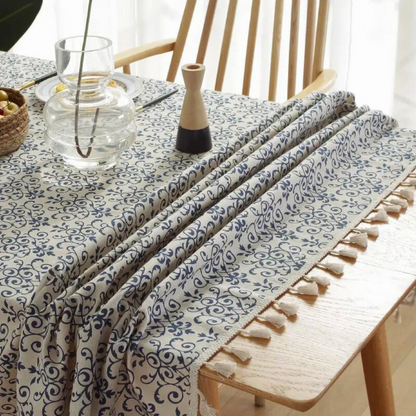 Cottage Chic gemusterte Tischdecke