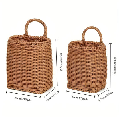 Willow Rattan Geflochtene Aufbewahrungskorb
