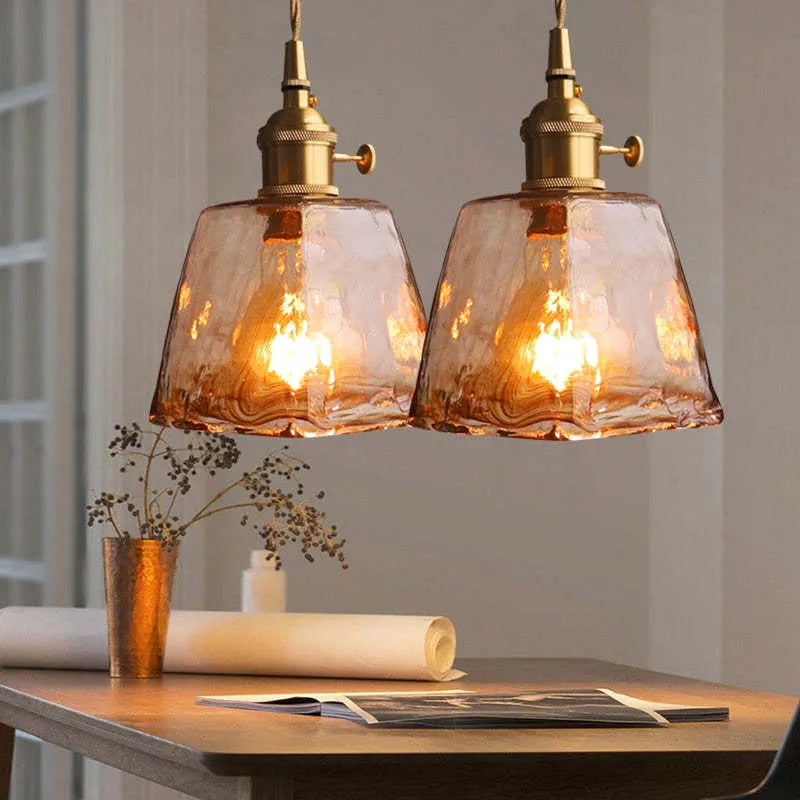 Pendelleuchte Vintage Glas Deckenleuchte