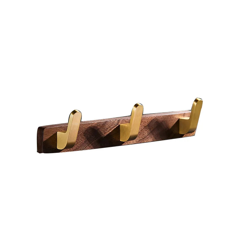 Aluminium Holz Wand Handtuchhaken Badezimmer Hardware Kleiderregal