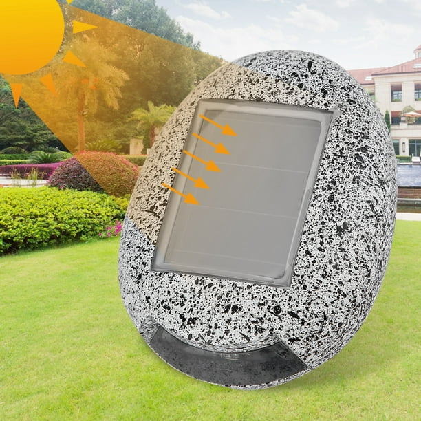 Solar LED Steinleuchte für Garten und Wege – Wetterfeste Wegbeleuchtung im Naturstein-Design