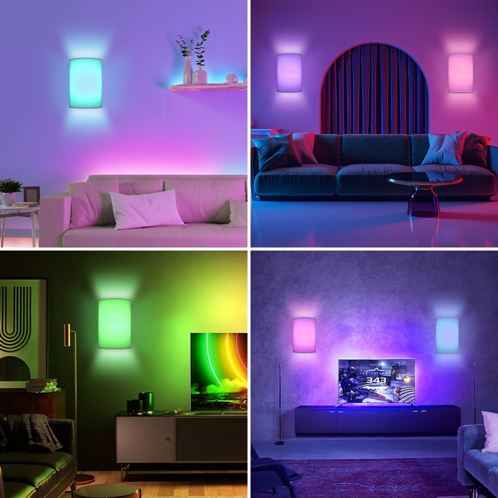 Batteriebetriebene RGB-Wandlampe mit Fernbedienung