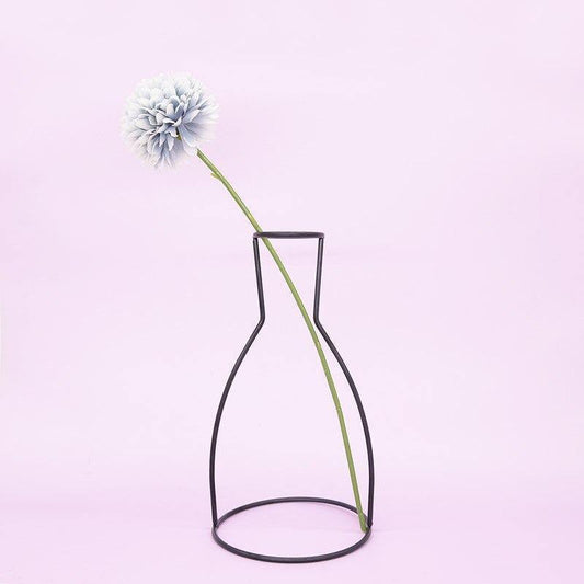 Sleek Iron Line Vase Stand