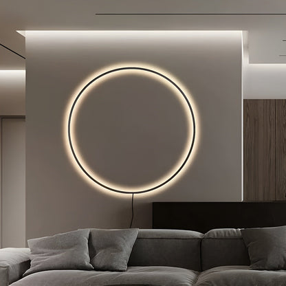 Minimalistische Runde LED-Wandleuchte