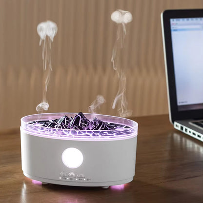 Jellyflame Aroma Diffuser | Jellyfish Vulkanflamme Ultraschall-Luftbefeuchter