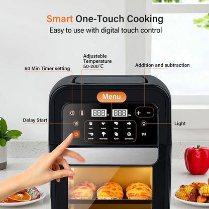 8-in-1 Digitaler Luftfritter mit digitalem Touchscreen
