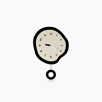 Abstract Silent Wall Clock Large with Modern Design – Stylische Uhr für Wohnzimmer und Schlafzimmer, Erhältlich in zwei Größen