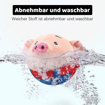 Pawellure Interaktives Bewegliches Plüschtier - Auto-Springender Ball mit Quietschen für Bewegung und Spaß, Waschbarer Bezug, Perfekt für alle Hunde