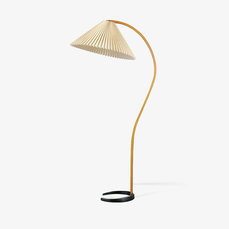 Garduru Stehleuchte im Caprani Design | LED Beleuchtung | Modernes Holz-Look | Elegante Wohnraum-Deko