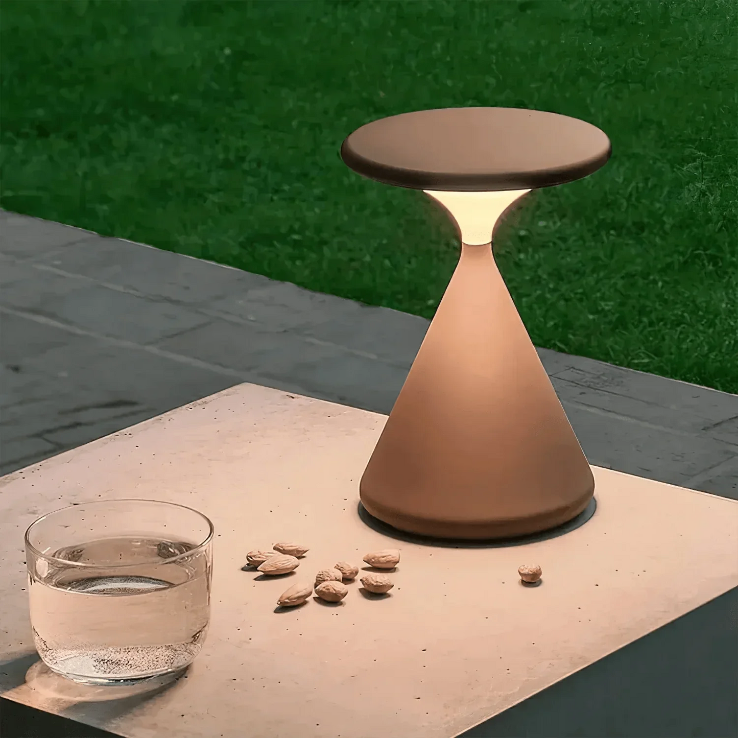 GlowSand - Elegante Sanduhr Tischlampe