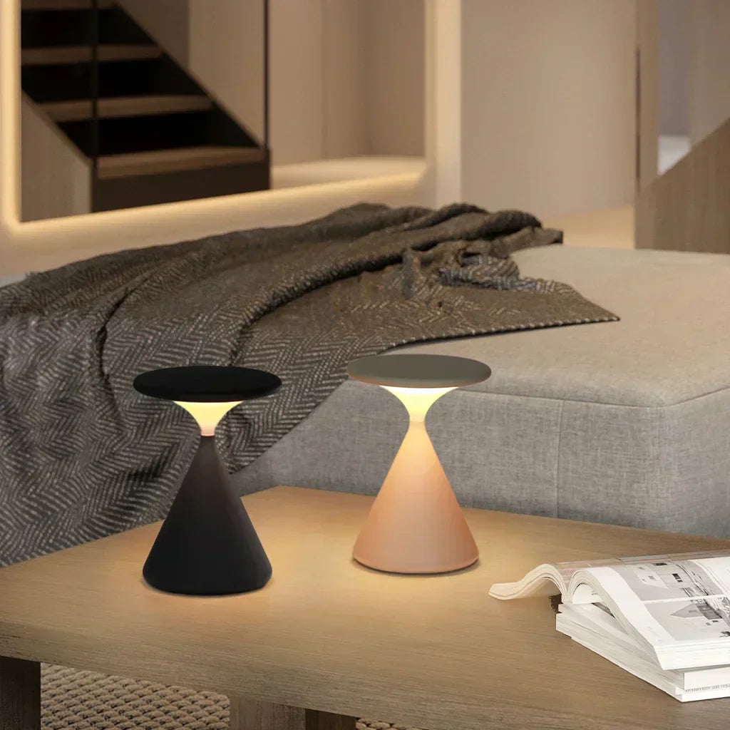 GlowSand - Elegante Sanduhr Tischlampe