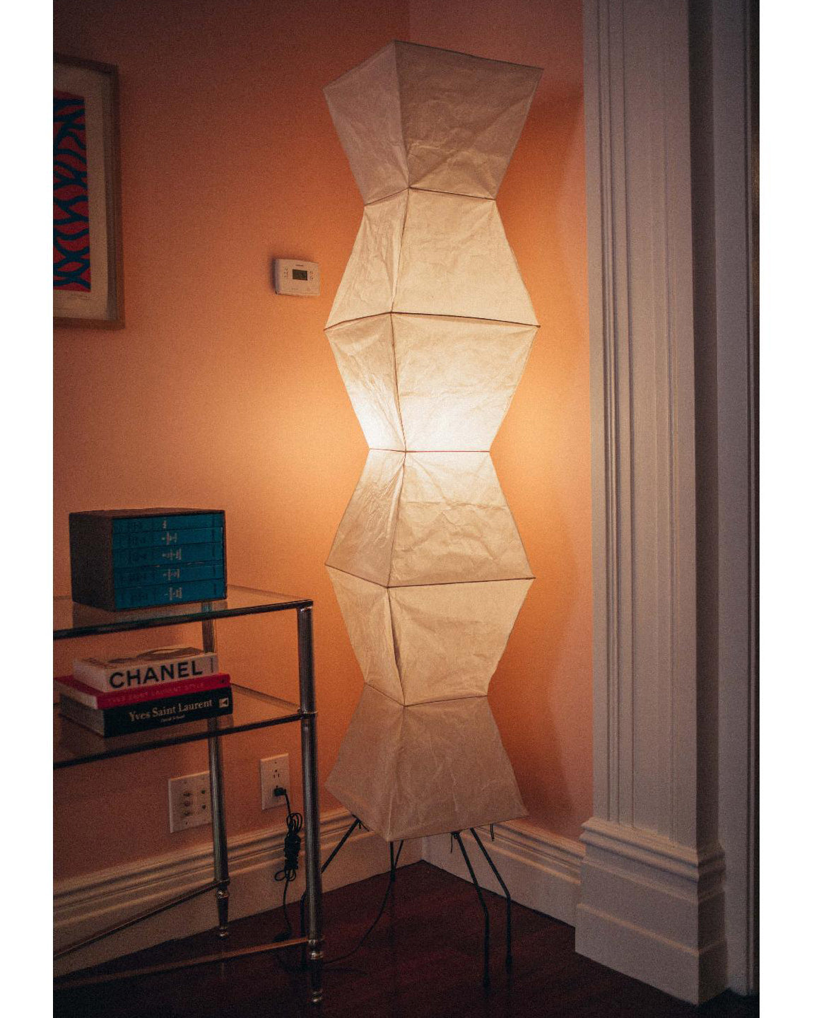 Garduru Reispapier Stehlampe | Minimalistisches Design | Warmweißes LED-Licht | Nachhaltige Deko für Zuhause