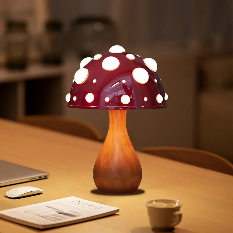 GlowMita - Amanita Pilz Schreibtischlampe mit LED Licht