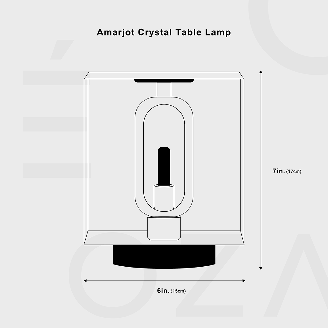 Amarjot Kristall Tischlampe