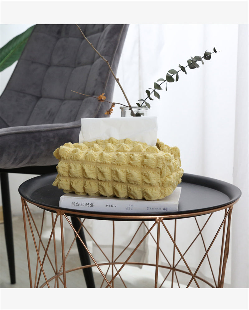 Ananas-Quilt-Gewebebox – Stilvolles Taschentuchbox Design – Staubgeschützt und Praktisch