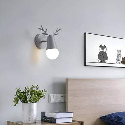 Garduru Licht - Nordische Macaron Geweih LED Wandlampe