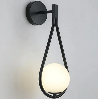 Wandleuchte Tropfen - Elegante Beleuchtung aus Metall und Glas | Raffiniertes Design für Innenräume