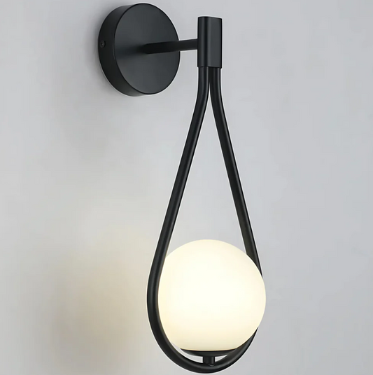 Wandleuchte Tropfen - Elegante Beleuchtung aus Metall und Glas | Raffiniertes Design für Innenräume
