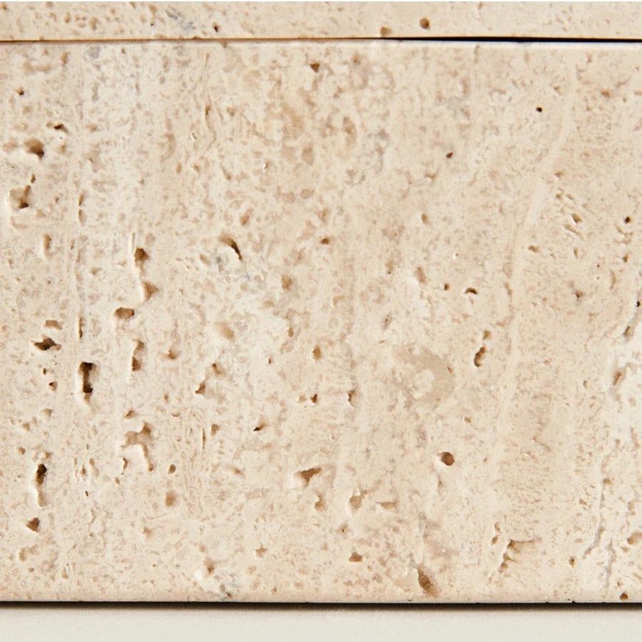 Aufbewahrungsbox – Travertin-Stein – Zeitlos & Natürlich