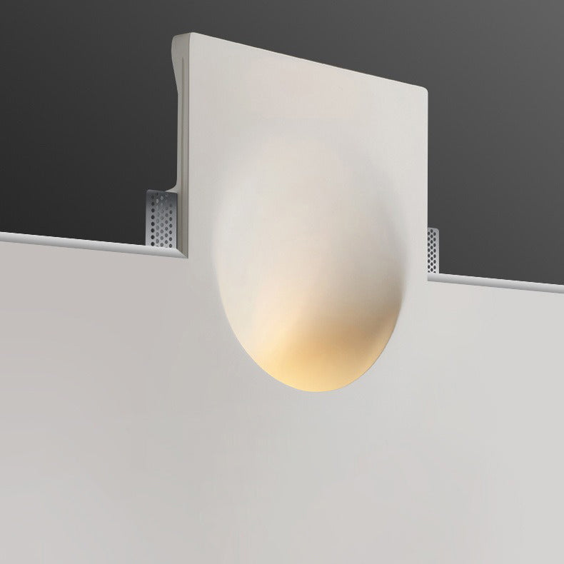 Garduru Wandlampe | Minimalistisches Design | Eingebaute Gipsleuchte | Runde Wandleuchte