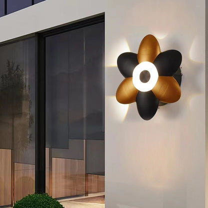 Garduru LED Blumen Wandleuchte – Wasserdichte Außenbeleuchtung