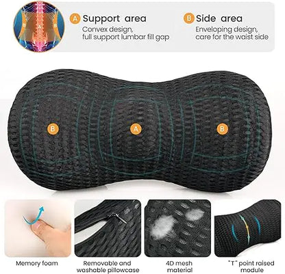 Garduru - Ergonomisches Lendenstützkissen aus Memory-Schaum