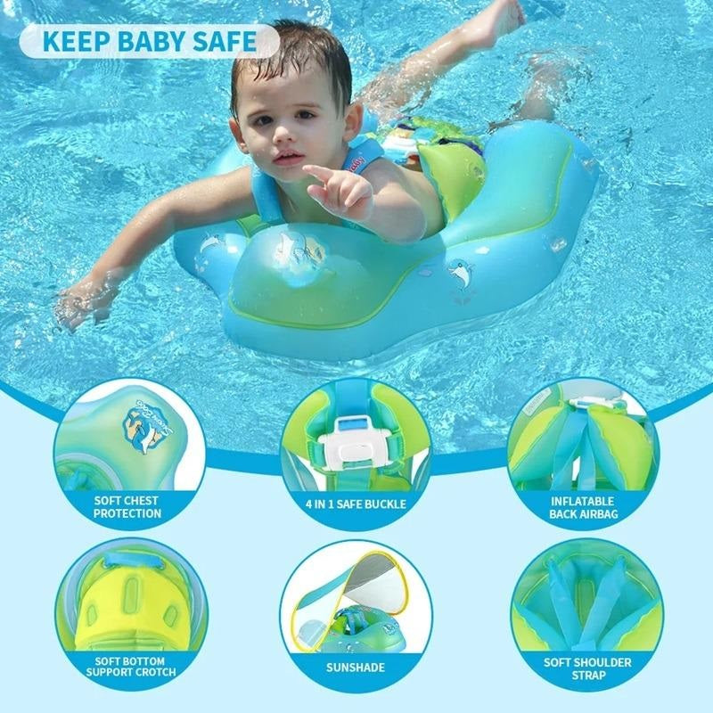 Baby Float mit abnehmbarem Sonnenschirm