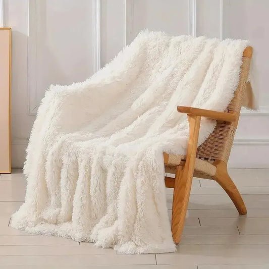Dekorative Wendedecke aus extra weichem Kunstfell – 120x200 cm für luxuriösen Komfort und Stil