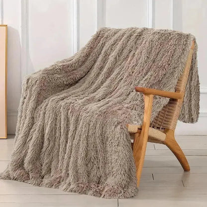 Dekorative Wendedecke aus extra weichem Kunstfell – 120x200 cm für luxuriösen Komfort und Stil
