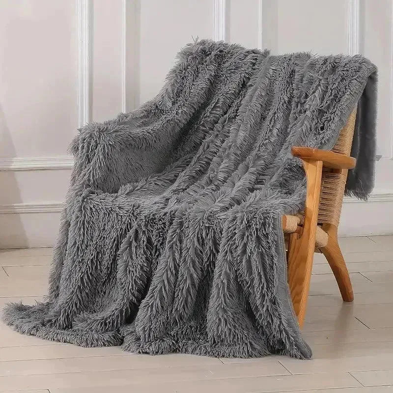 Dekorative Wendedecke aus extra weichem Kunstfell – 120x200 cm für luxuriösen Komfort und Stil