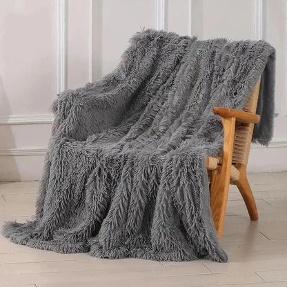 Dekorative Wendedecke aus extra weichem Kunstfell – 120x200 cm für luxuriösen Komfort und Stil