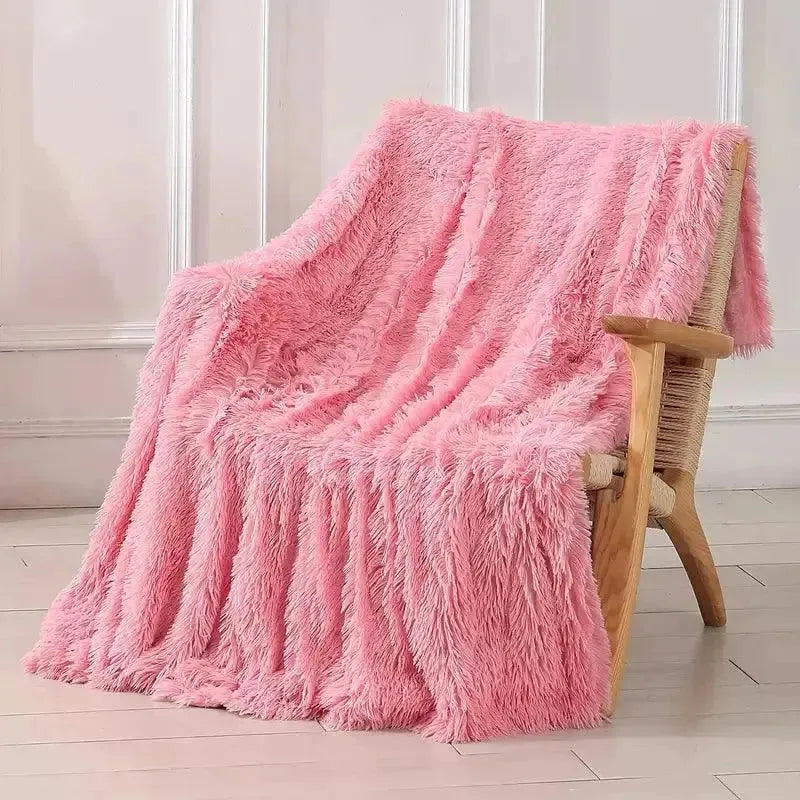 Dekorative Wendedecke aus extra weichem Kunstfell – 120x200 cm für luxuriösen Komfort und Stil