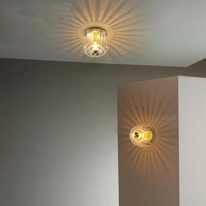 Bauhaus Glas Wandleuchte - Dekorative Wandlampe mit beeindruckenden Effekten für Flure und Wohnzimmer