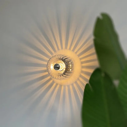 Bauhaus Glas Wandleuchte - Dekorative Wandlampe mit beeindruckenden Effekten für Flure und Wohnzimmer