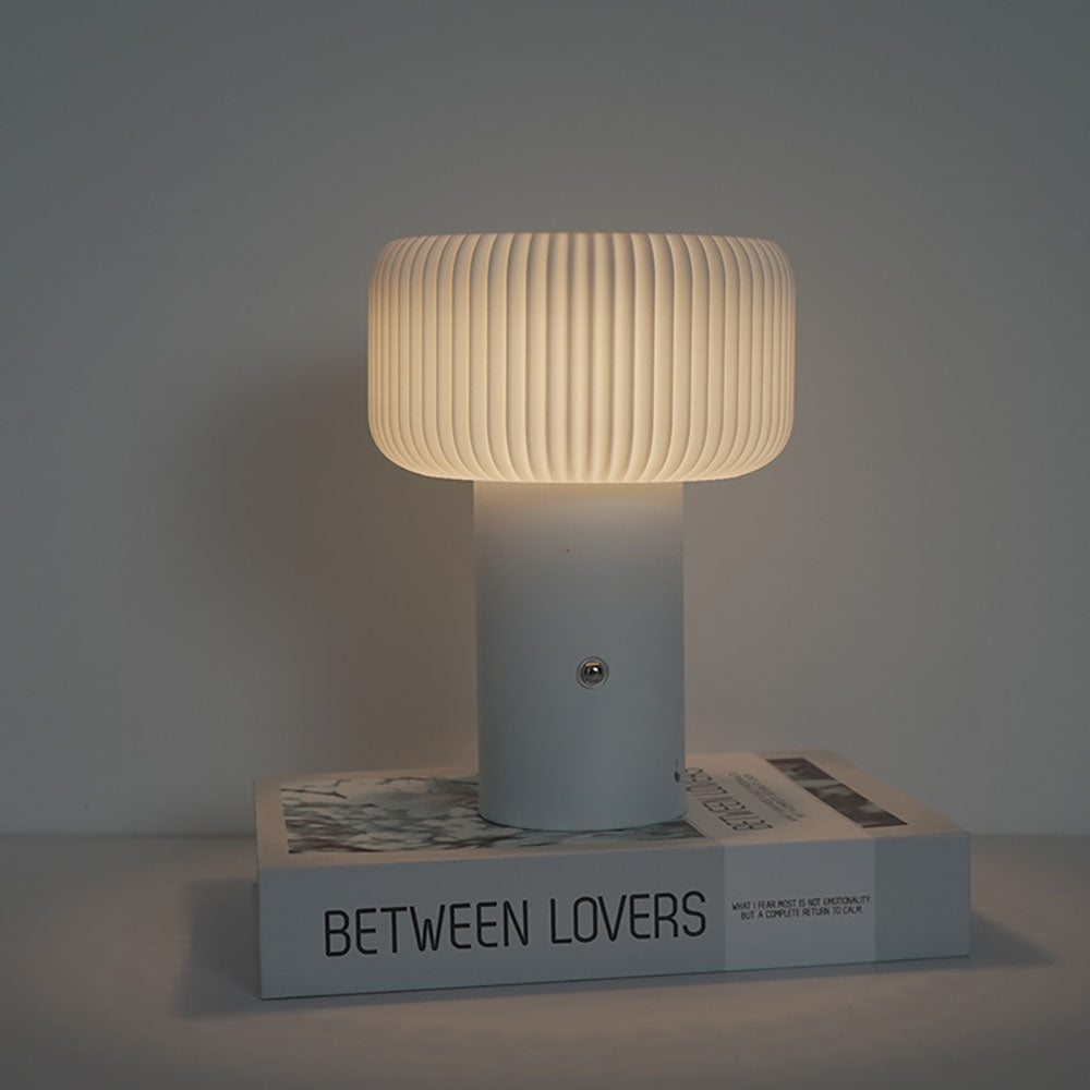 GlowCap – Atmosphärische Pilz-Tischlampe mit 3-farbig dimmbarem Licht