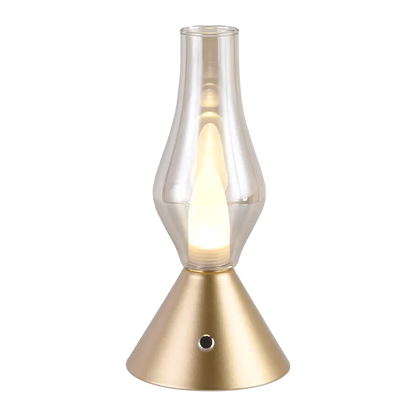 Tischlampe – Laternenstil – Retro-Stil – LED-Beleuchtung – Touch-Lampe – Schwarz/Gold