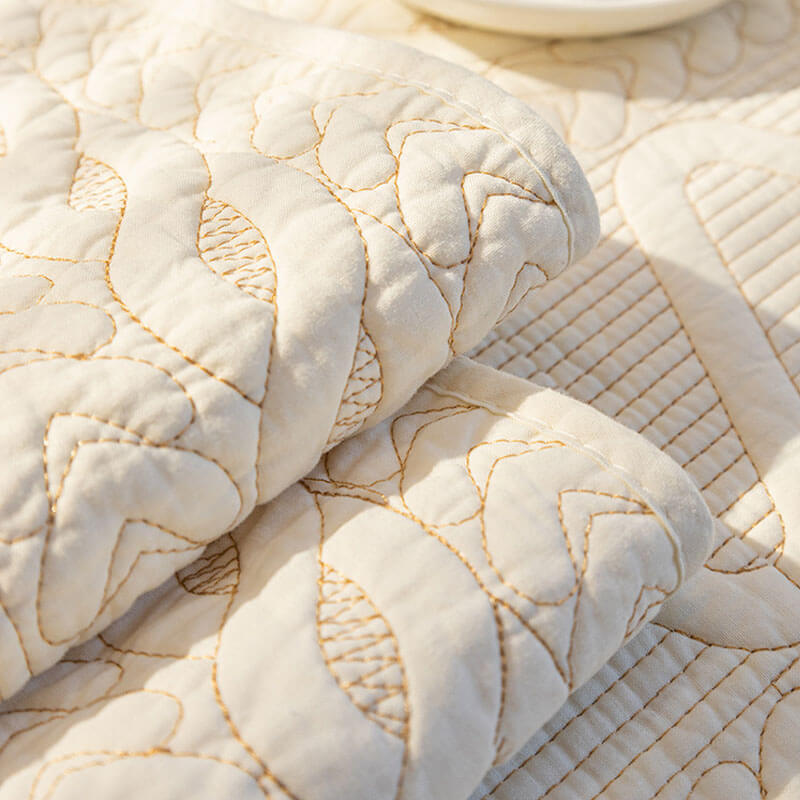 Baumwollgepolsterte Ecksofaüberzüge, Möbelprotektor Rutschfeste Sofaüberzüge