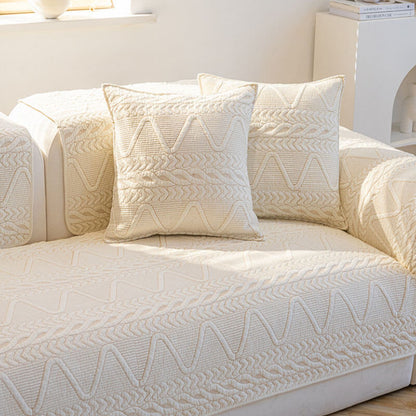 Baumwollgepolsterte Ecksofaüberzüge, Möbelprotektor Rutschfeste Sofaüberzüge