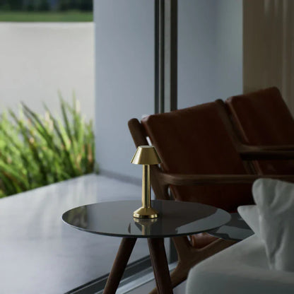 Ambient Oblique Moderne Kabellose Tischlampe – Einstellbare Lichtmodi & USB-aufladbar