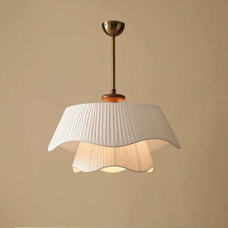 Suspension Bellevue - Moderne Lampe aus Metall, Glas und Holz, Elegantes Design