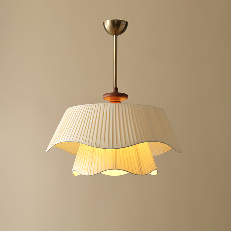 Suspension Bellevue - Moderne Lampe aus Metall, Glas und Holz, Elegantes Design