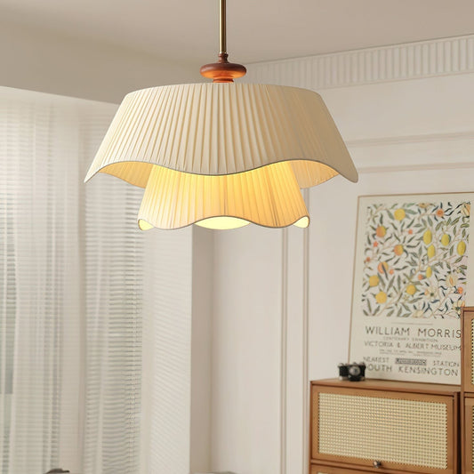 Suspension Bellevue - Moderne Lampe aus Metall, Glas und Holz, Elegantes Design