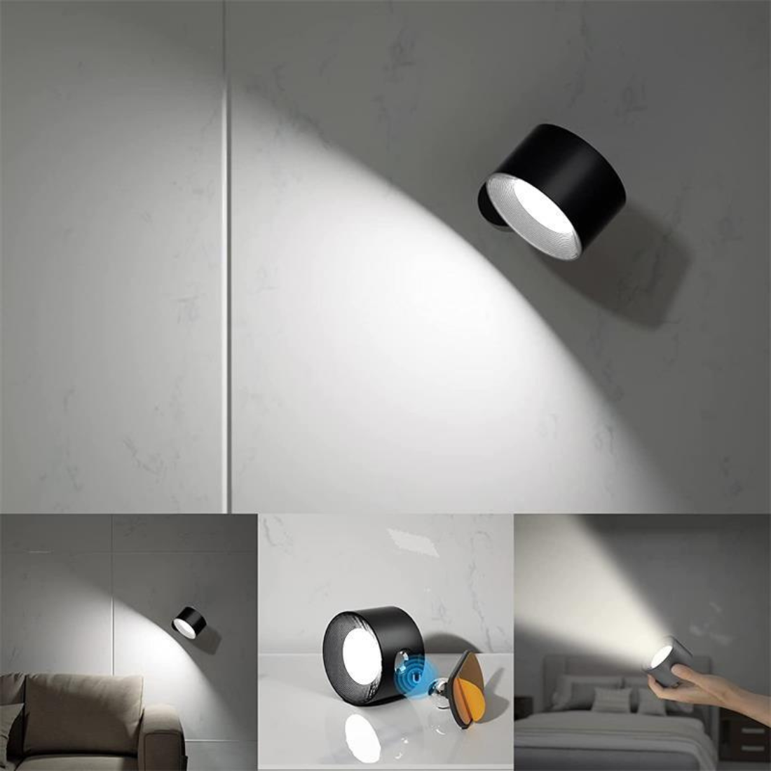 Garduru – Wiederaufladbare 360° Wandlampe