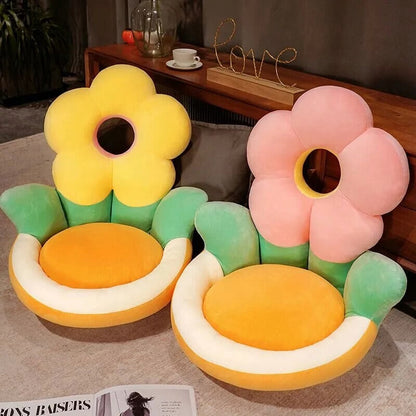 Flower Power Plüschstuhl Kissen