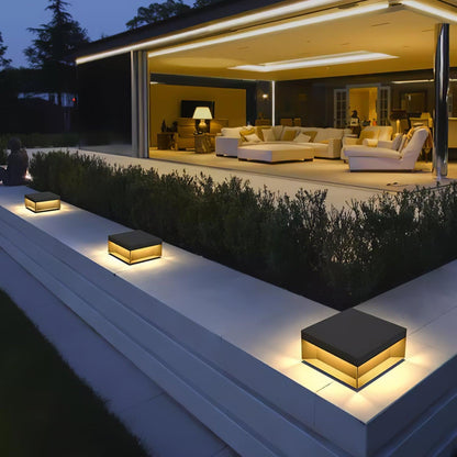 Solar-Säulenlampe für den Außenbereich - Wetterfestes Licht mit LED