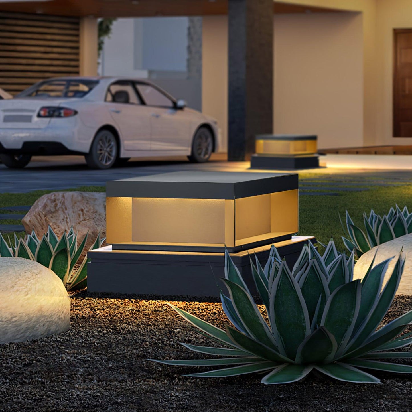 Wasserdichte Solar-Außenlampe mit IP65-Schutz für Gartenbeleuchtung