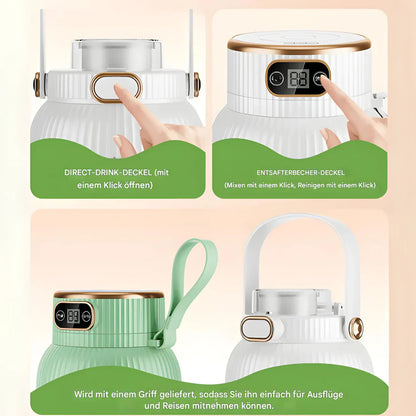 Tragbarer USB-Mixer mit doppelten Deckeln – Smoothies und Aufbewahrung